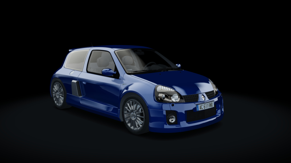 Renault Sport Clio V6 Phase II, skin blue_iliade