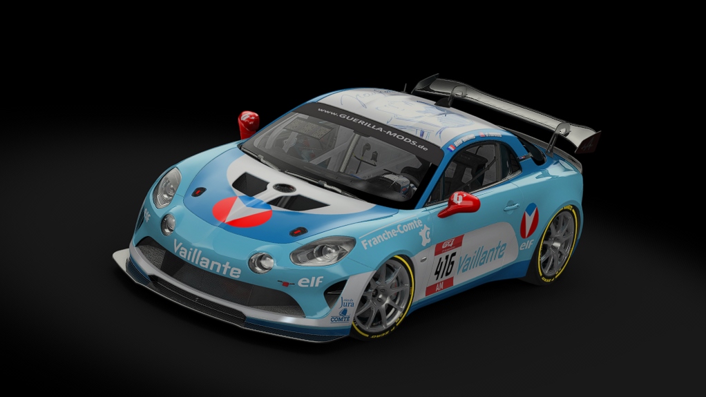 Alpine A110 GT4, skin Vaillante