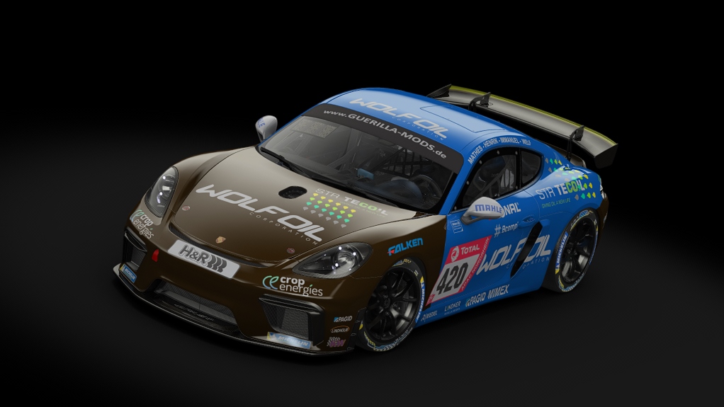 Porsche 718 Cayman GT4 Clubsport, skin 420_four_motors_vinke_24h