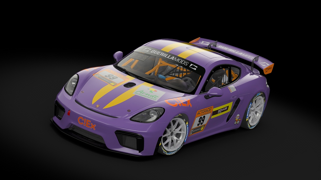 Porsche 718 Cayman GT4 Clubsport, skin N24H_Race-Ducks_99