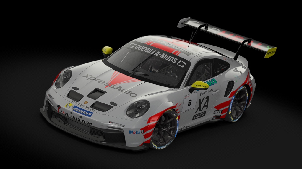 Porsche 911 GT3 Cup 992, skin 8_fach_auto_tech