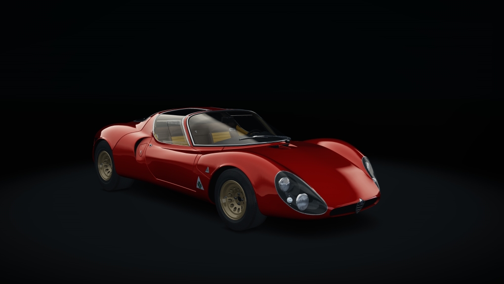 Alfa Romeo 33 Stradale, skin 00_rosso