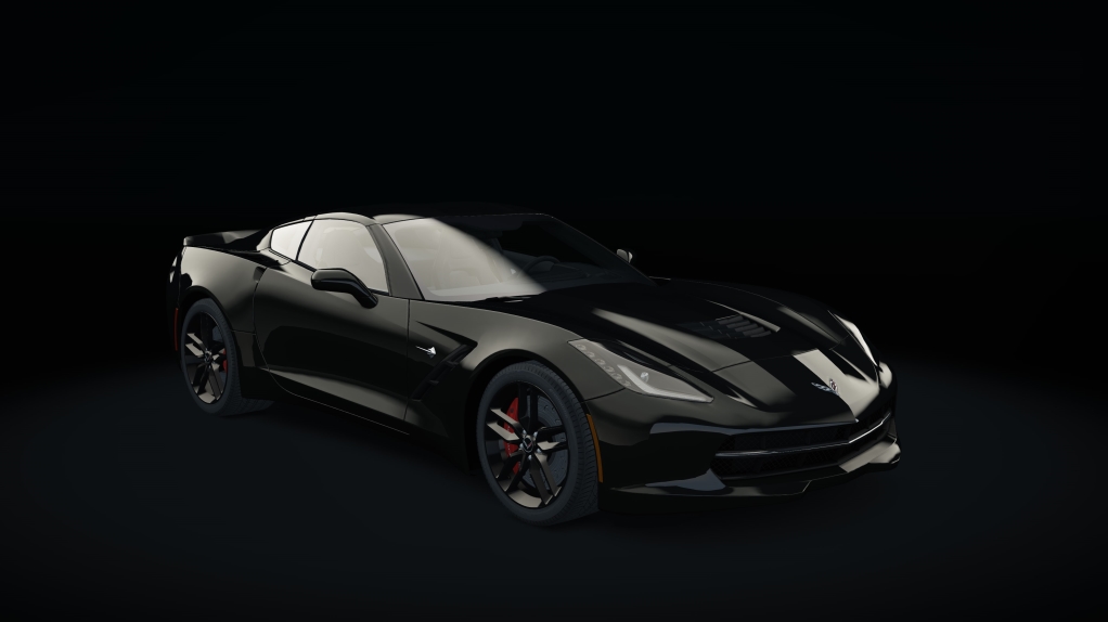 Chevrolet Corvette C7 Stingray, skin Black