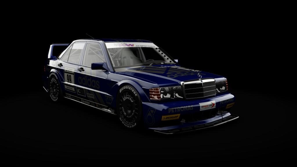 Mercedes-Benz 190E EVO II TWCD, skin Adidas