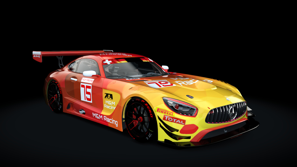 Mercedes-Benz AMG GT3, skin mmr75