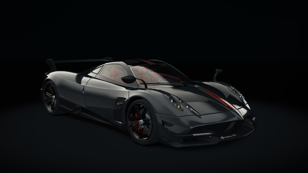 Pagani Huayra BC, skin carbon_gold_red