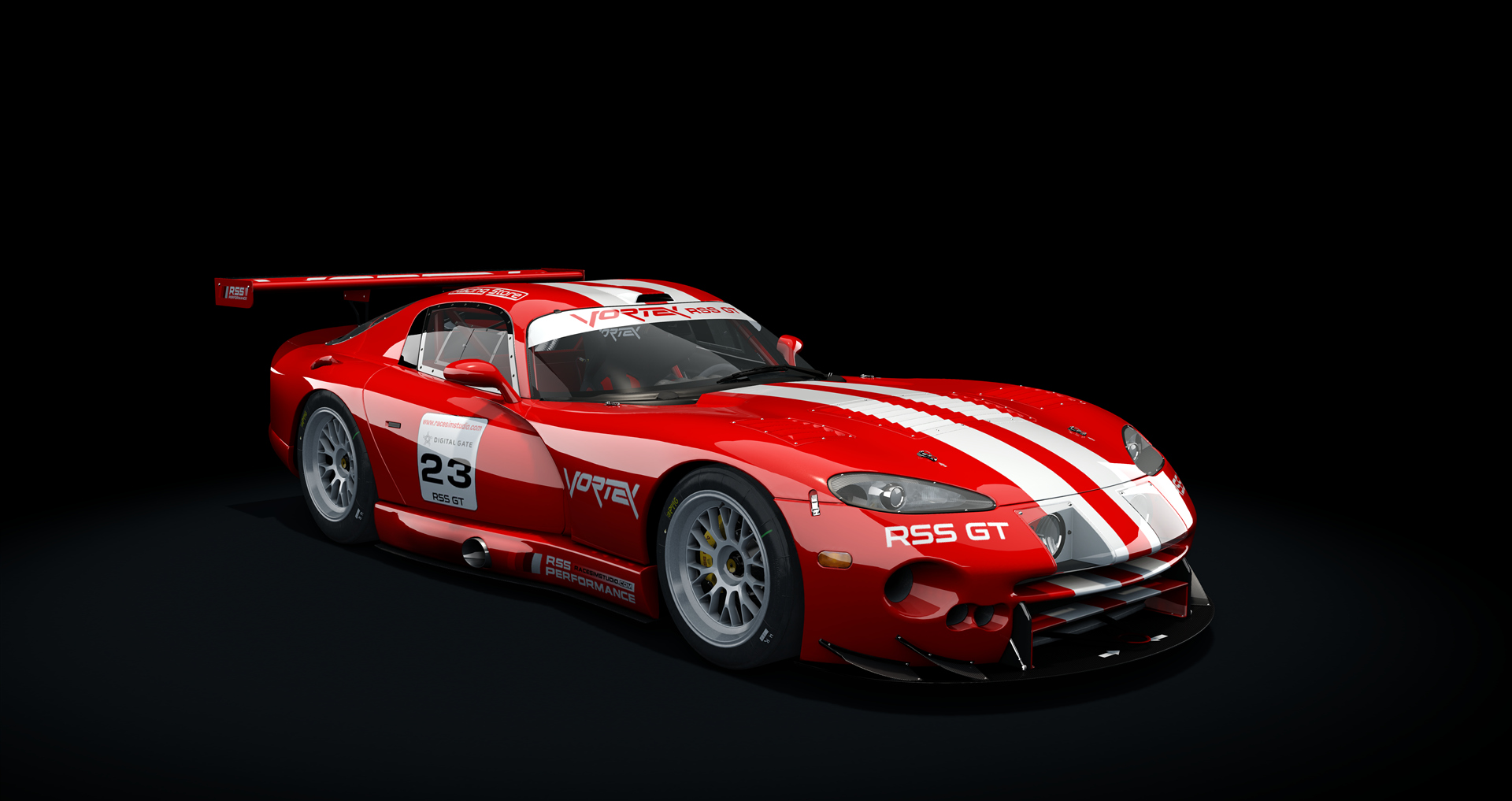 GT Vortex v10, skin red_stripes