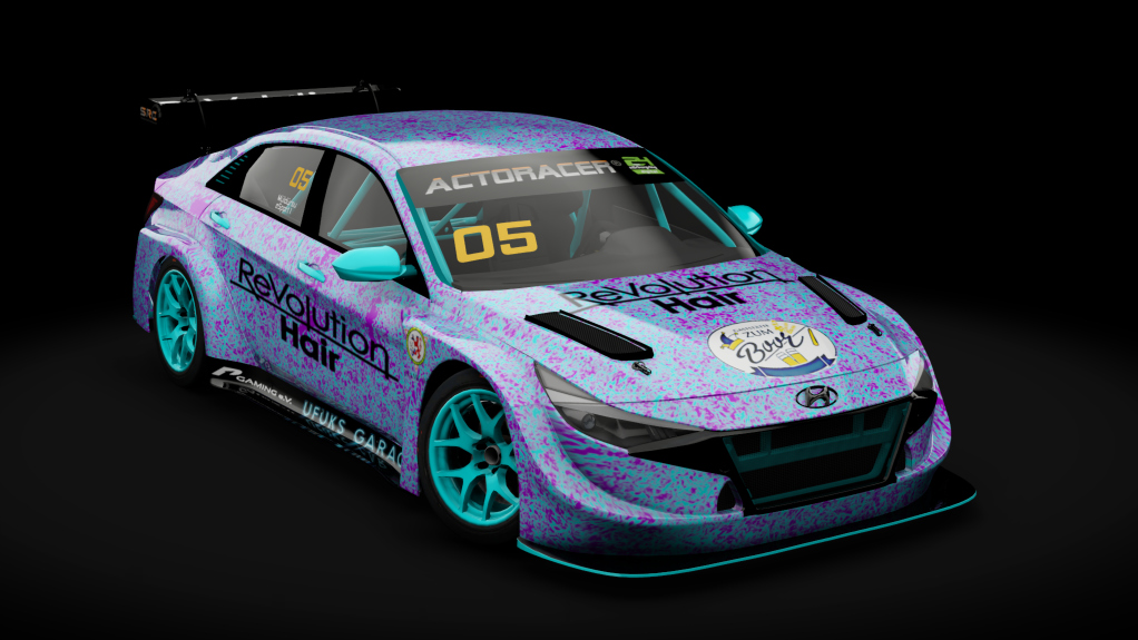 Hyundai Elantra N TCR, skin 24h_5_muldursu_schwarz