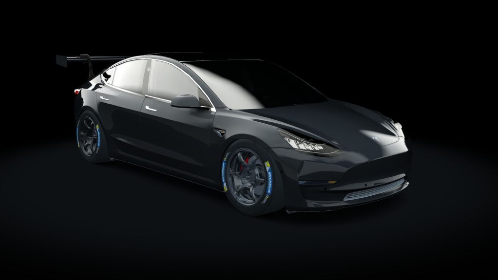 Tesla Model 3 Mountain Pass Performance MPP.R, skin solid_black